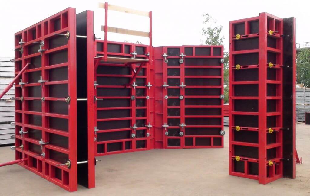 Опалубка из фанеры для стен