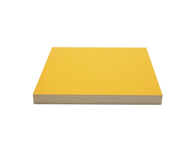 Желтая ламинированная фанера толщиной 18 мм размером 2440х1220, сорт 1/1