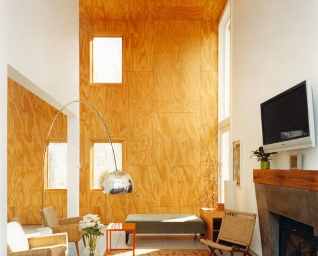 Внутренняя отделка дома фанерой Монтаж фанеры внутри дома